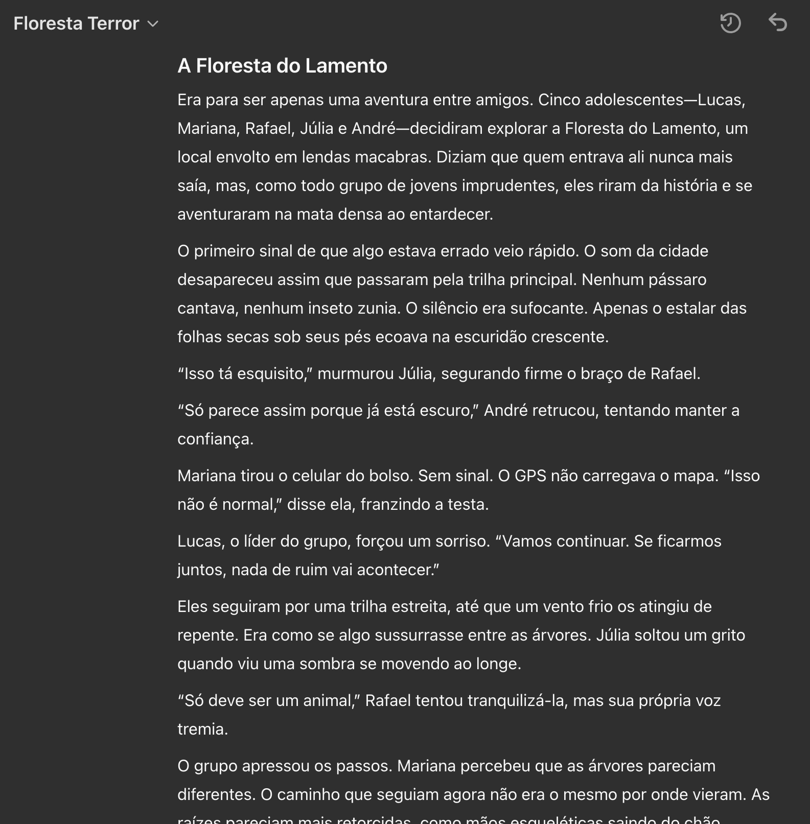 Conto de terror ChatGPT 1